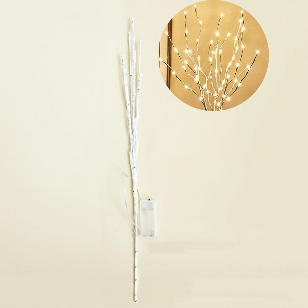 Artificial Plant White Birch Branch Light 70cm/50LED Battery Operated Twig Outdoor Light Luminous Tree