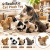 Compact Abstract Cat Doll Lightweight Kawaii Plush Pendant  Keychain Phone Case Decoration