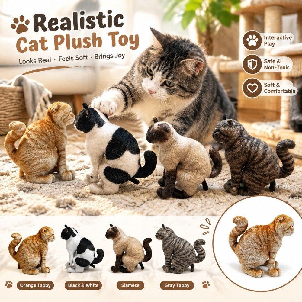 Compact Abstract Cat Doll Lightweight Kawaii Plush Pendant Keychain Phone Case Decoration