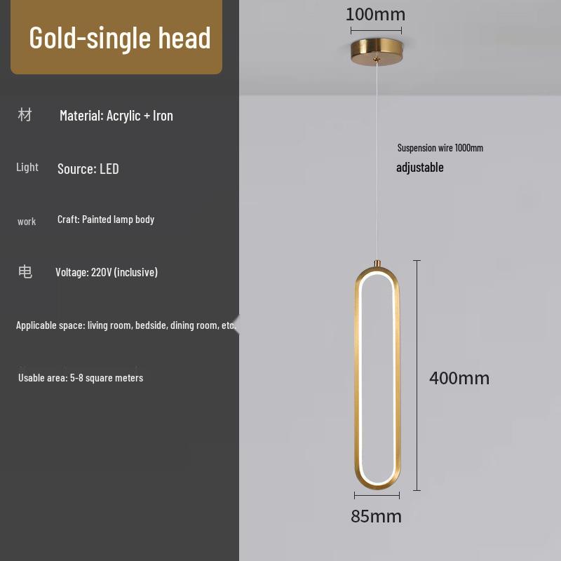 Nordic Minimalist Modern Chandelier - Creative, Luxurious Lighting for Bedroom and Living Room