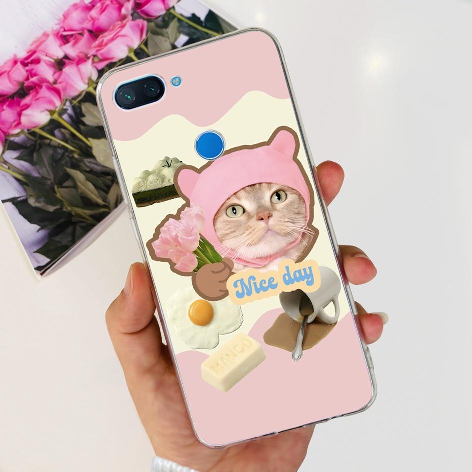 

For Xiaomi Mi 8 Lite Case Fashion Flower Butterfly Soft Transparent Silicone Back Cover For Xiomi Mi 8 Lite Mi8 Lite Phone Cases Xiaomi Mi 8 Lite