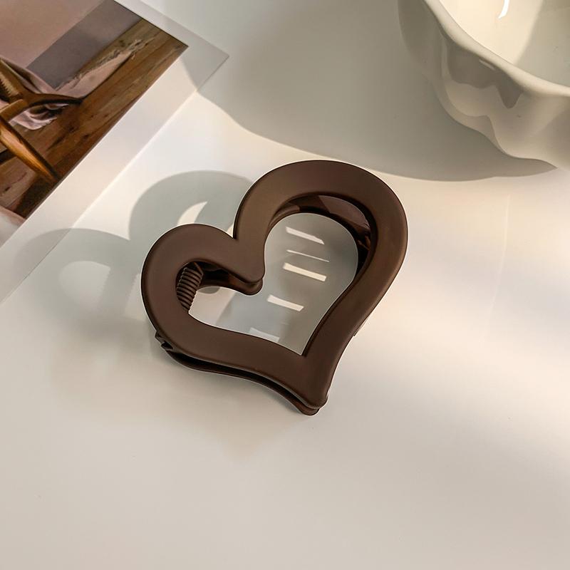 Love Grip Clips Simple Frosted Grab Hair Clip Women Small Matte Nonslip Gripping Spoon Hairpin Girls Hair Accessories