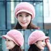 Thicken Warm Winter Beret Hat Plush Cosy Hat Soft Ear Protection Cap  Women
