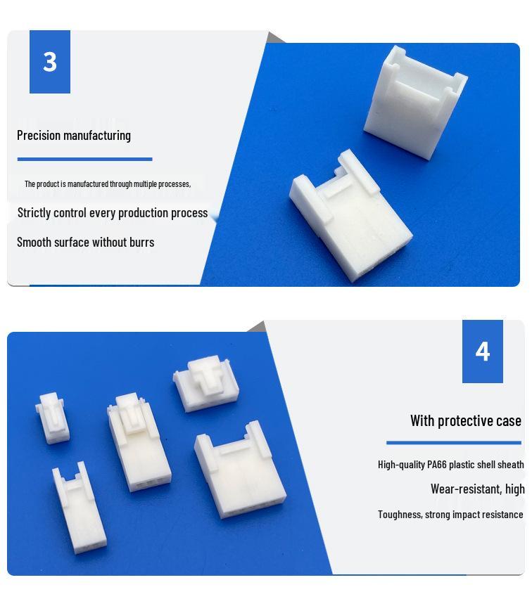 HY2.0 Air-to-Air Buckle Plug Connector Housing: HY-2R, 3R, 4Y, 5P, 6R Male/Female