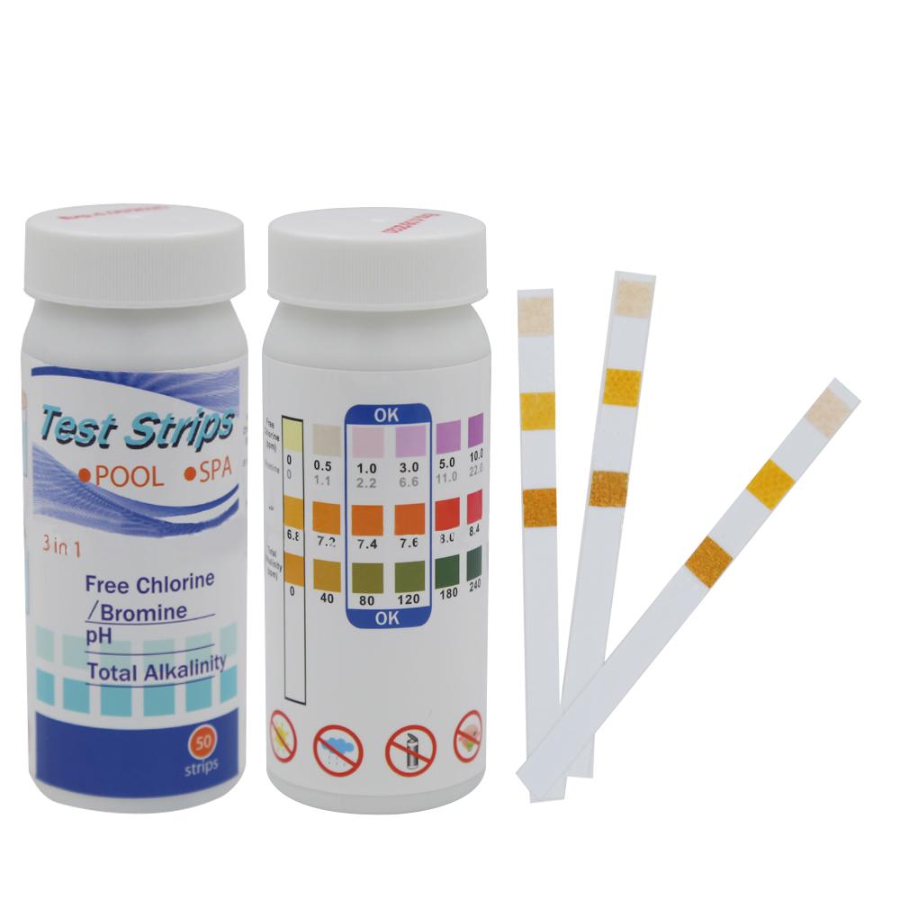 100g/3.5oz Swimming Pool Cleaning Tablet with 1pcs Tablet Dispenser 50pcs PH Test Papers Swimming Pool Guard Pool Care Accessory