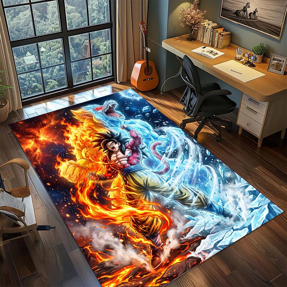 Dragon Ball!Rug Carpet Large Area Rug Non Slip Washable Floor Mat Gamer Room Bedroom Home Decor