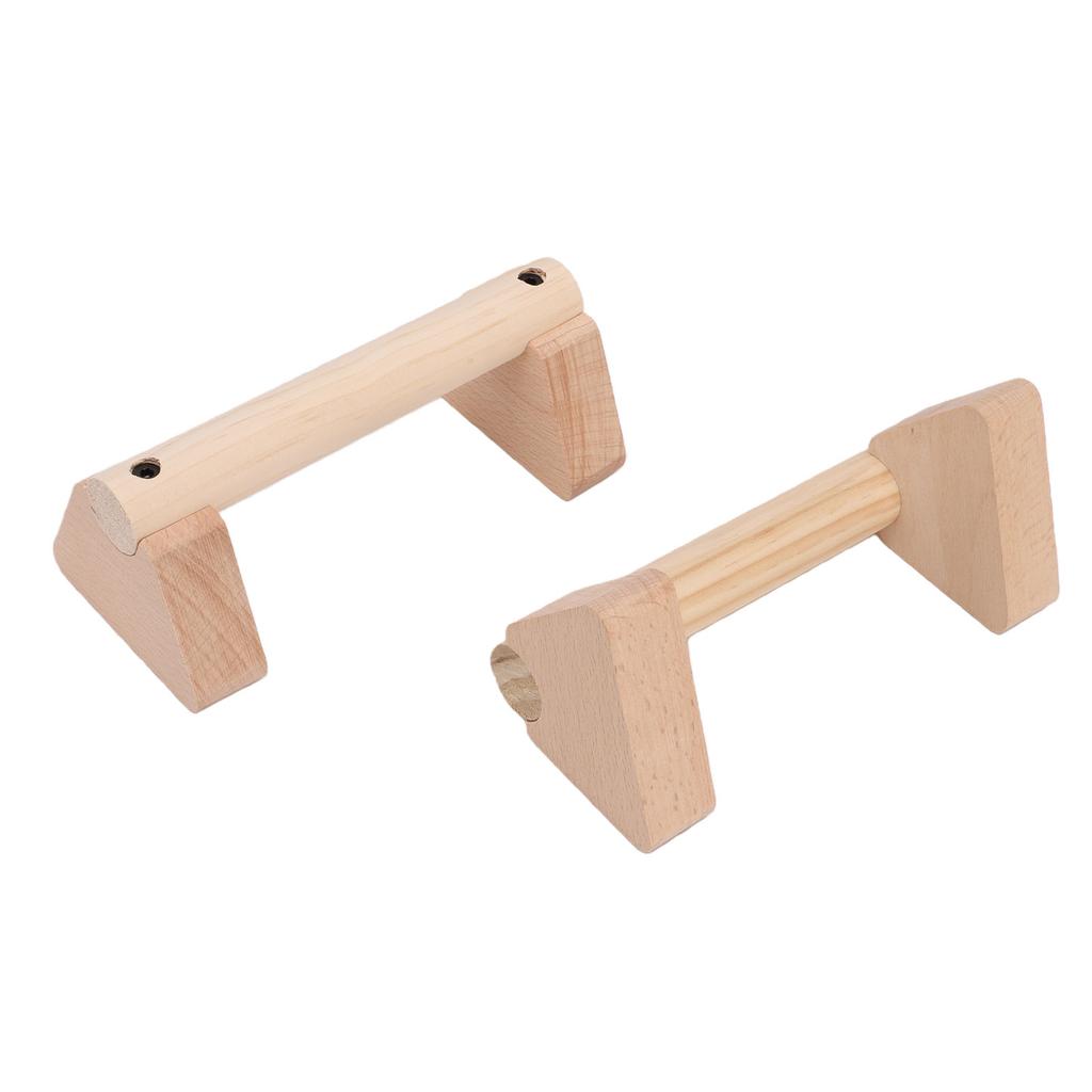 2 ks Dřevěné Push Up Stojany Dřevěný Balanční Paprsek Cvičební Vybavení pro Domácí Použití