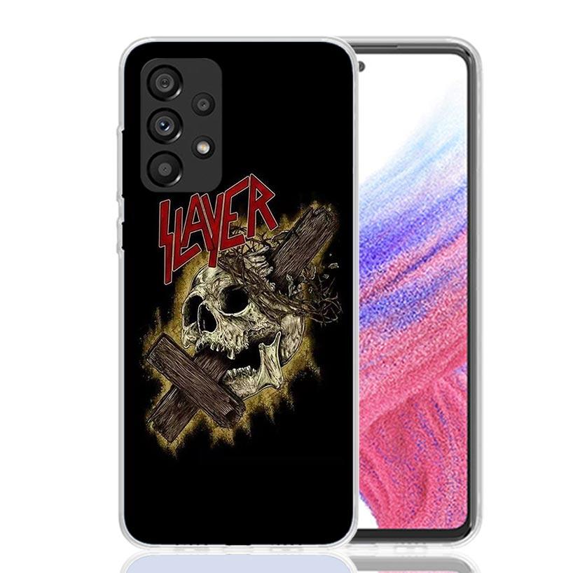Slayer Heavy Metal Rock Band Phone Case For Samsung Galaxy A17 A16 A14 A15 A13 A57 A56 A54 A55 A53 A37 A36 A34 A35 A33 A26 A24 A