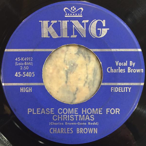 

7-дюймовая пластинка CHARLES BROWN AMOS MILBURN Please Come Home For Christmas Ch 455405 King Records 1960 США Блюз Б/у