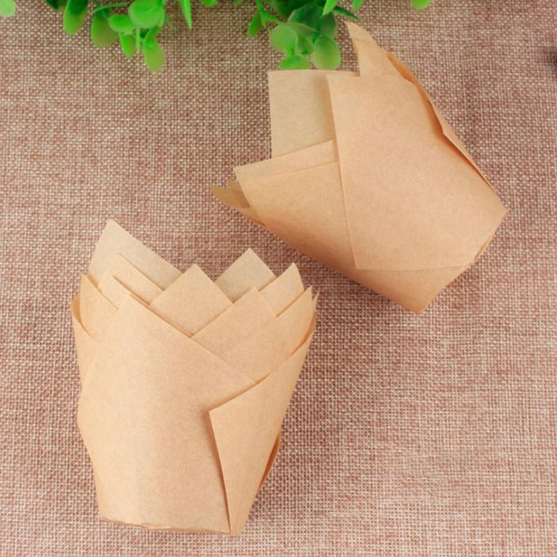 Tulip Baking Cups Muffin Cups Cupcake Liners Muffin Cases Muffin Liners Baking Cases Baking Paper for Coffee Shop