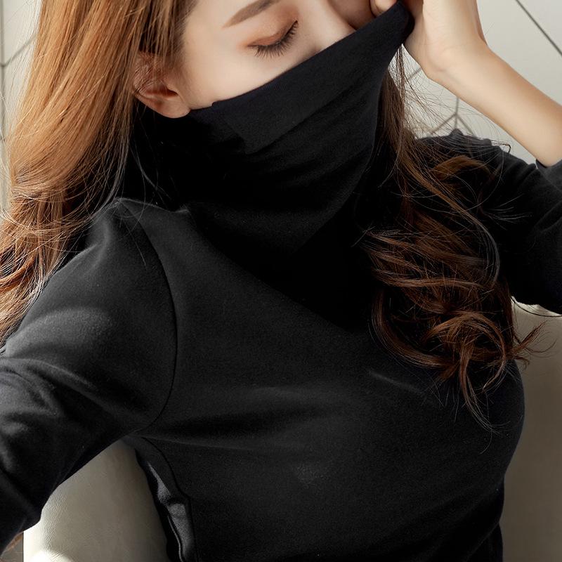Women S Fitted Long Sleeve High Neck Fleece T Shirt Slim Fit Base Layer S