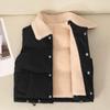 Down Waistcoat Cotton Fleecelined Childrens Outerwear Vest Autumn Winter Lapel Cardigan Warm Coat