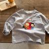 Kids Long Sleeve Cotton Cartoon T Shirt for Boys Girls Spring Autumn Base Layer Top