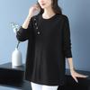 2025 A-line Plus Size Belly-Covering Knit Sweater: Autumn/Winter Fashionable Mid-Length Inner Wear for Moms