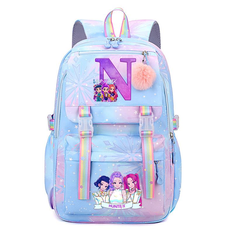 Kpop Demonunter Kids Backpack College Wind Large Capacity Student School Bag