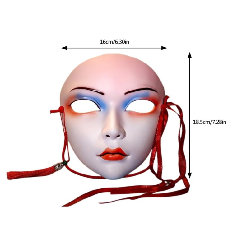 Carnivals Mask Masquerade Mask Full Face Mask Anime Mask Party Mask Chinese Styles Mask Halloween Mask