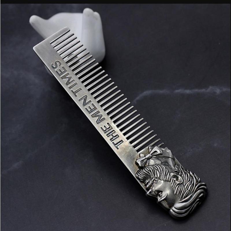1PC Fashion Beard Shaping Template Metal Beard Comb Men Hair Beard Trim Tools Top Quality