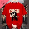 Vintage Johnny Cash Shirt Coutry Music Camisetas Cotton Crewneck Unisex Clothes Print Graphic T Shirts Camisa Classic Legend Tees