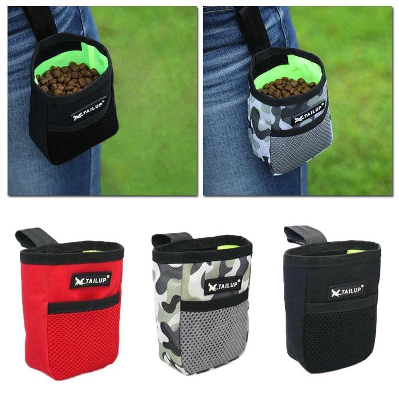 Pet Dog Puppy Training Treat Snack Bait Pocket Pouch for Obedience Agility - Pet Feed Food Bag with Reward Pocket Waist Bag