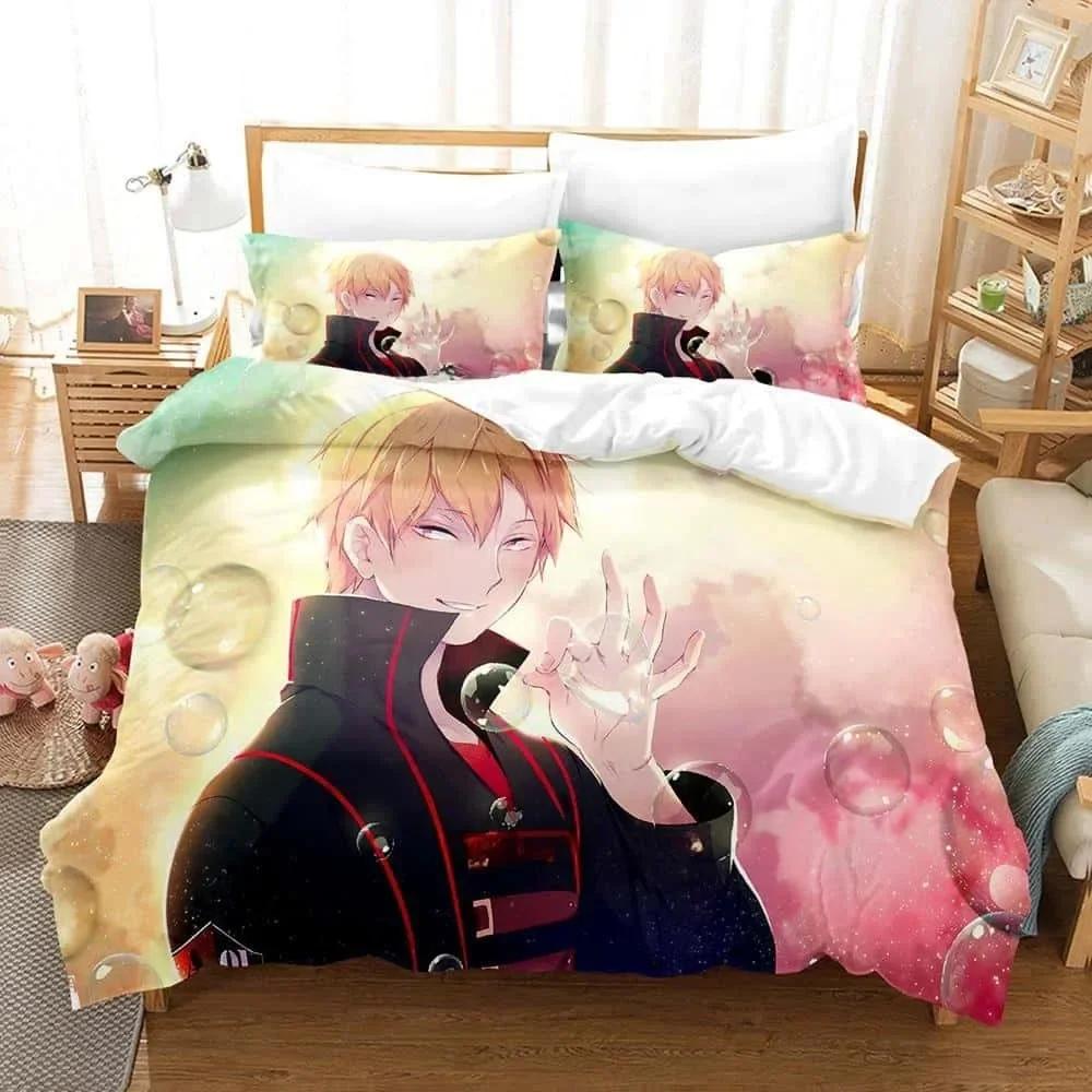 3D Anime World Trigger Bedding Set Printed With Pillowcase Bed Duvet Cover Soft Single Double Queen Super King Size Home Textile