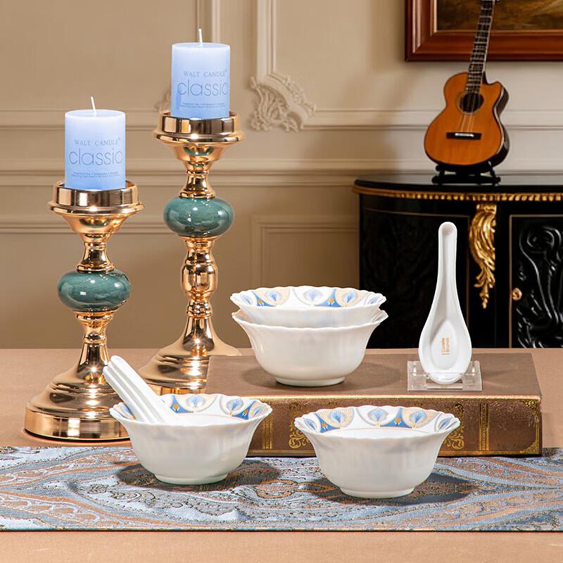 VISIONS Corning Chiffon White Glass 8-Piece Dinnerware Set