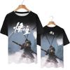 Hot Sale Rollenspellen Zwart Mythe Wukong Print T-shirt 3D Mode Mannen/Vrouwen Korte mouw T-shirt y2k Origineel heren T-shirt