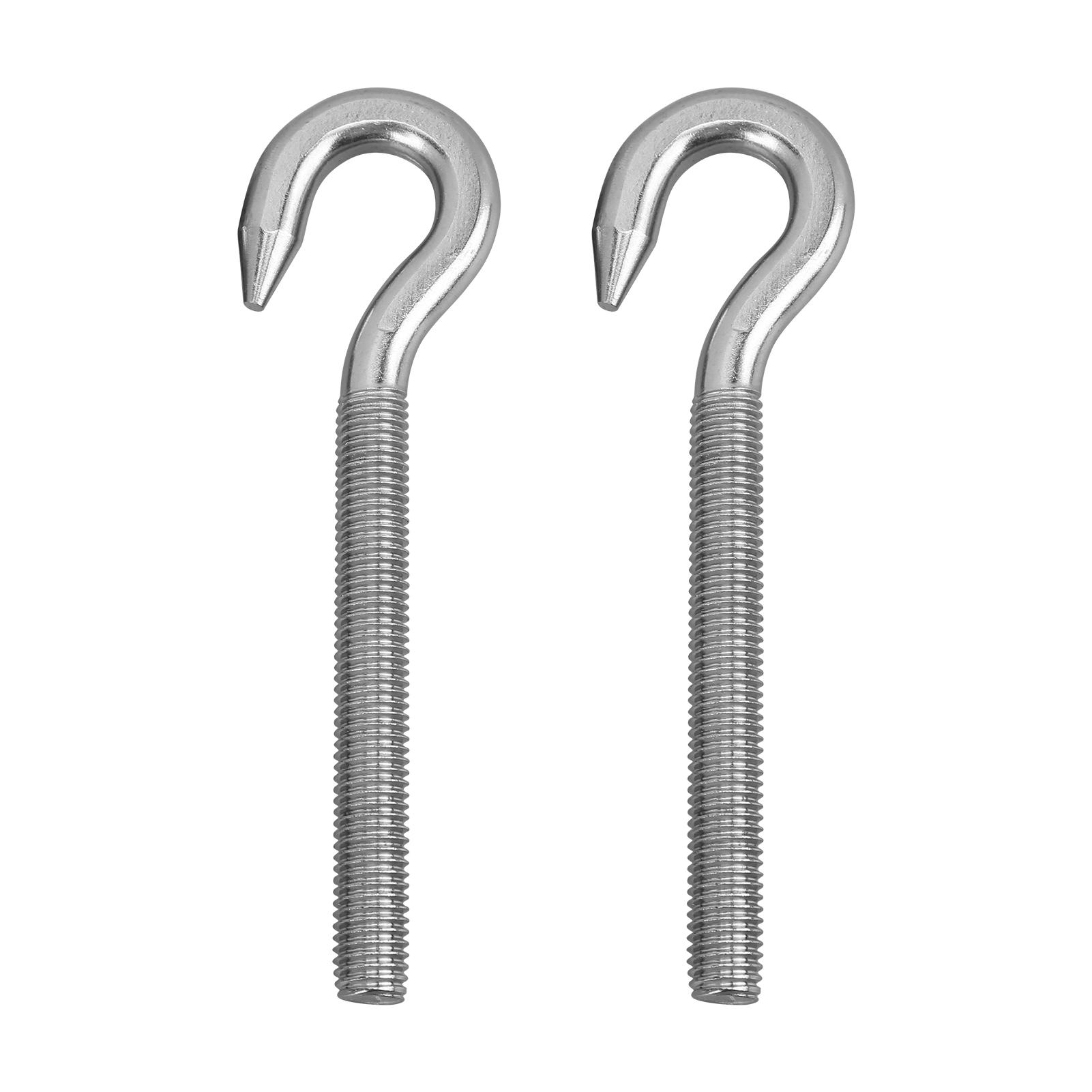

2pcs M12 Screw Hook Stainless Steel High Hardness Corrosion Resistant Cup Hanger