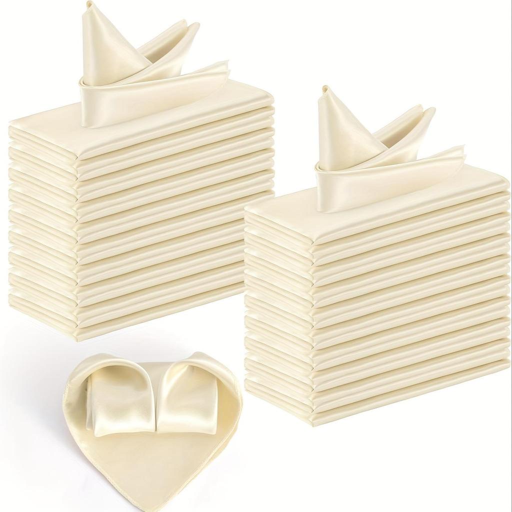 Satin Polyester Luxury Napkin for Weddings & Festive Table Decoration