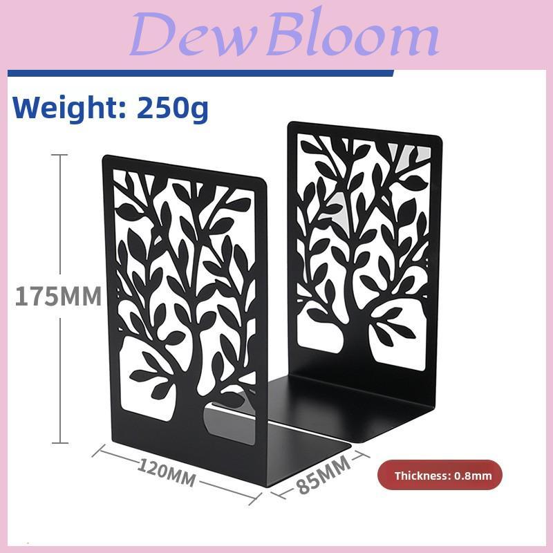 Metal Hollow Tree Bookend Lshaped Iron Desk Organizer For Kids And Students