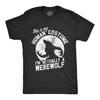 Funny Werewolf T-Shirt: Human Costume Halloween Shirt