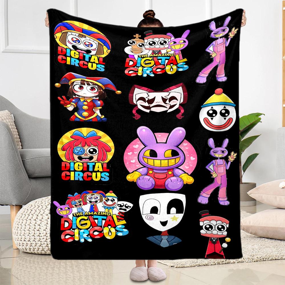 Digital Circus Blanket Comfortable Suitable for Bedding Office Office Chair Four Seasons Multipurpose Modern Style