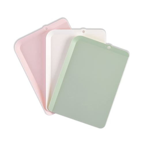 Ihara Kihan Spill-Resistant Cutting Board, 3-Color Set, Medium, KBM3