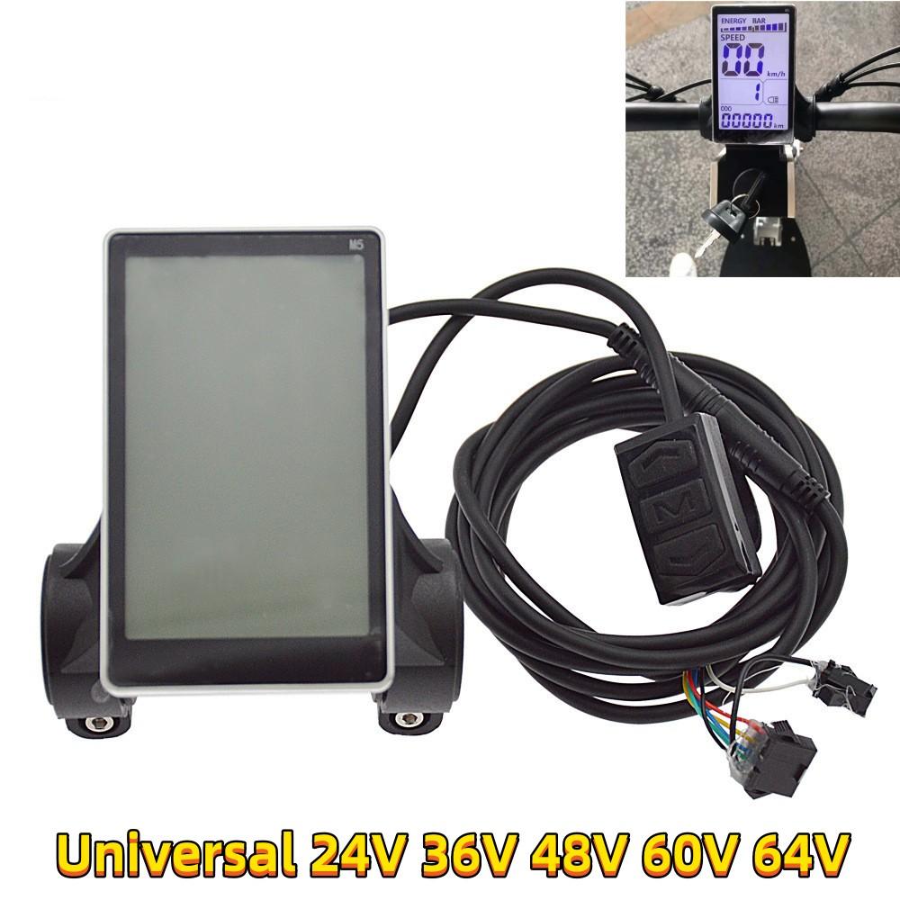 Lcd Display E-Bike Electric Bicycle Scooter Speed Meter Screen 24V 36V 48V 64V