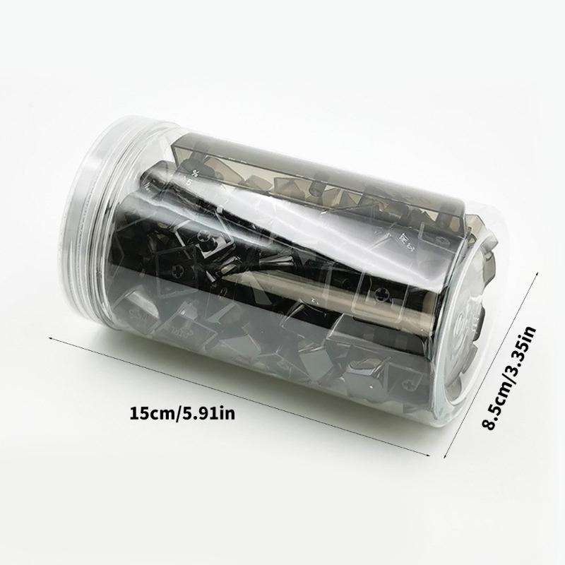 132Key Crystal Backlit Keycaps MDA Profile Translucents Keycap for Mechanical Keyboards
