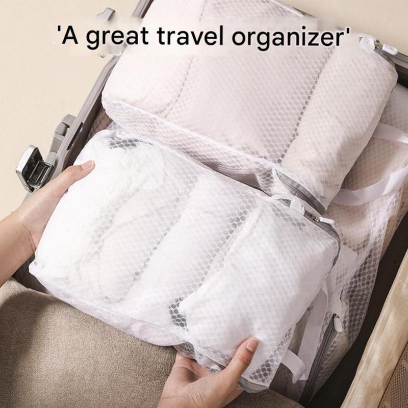 Protective Meshes Laundry Organizers With Expandable Structure And Tops Zippers For Delicate Clothing Care