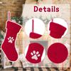 Handmade Knitted Socks Hanging Christmas Tree Pendant Candy Socks  Venue Layout Props