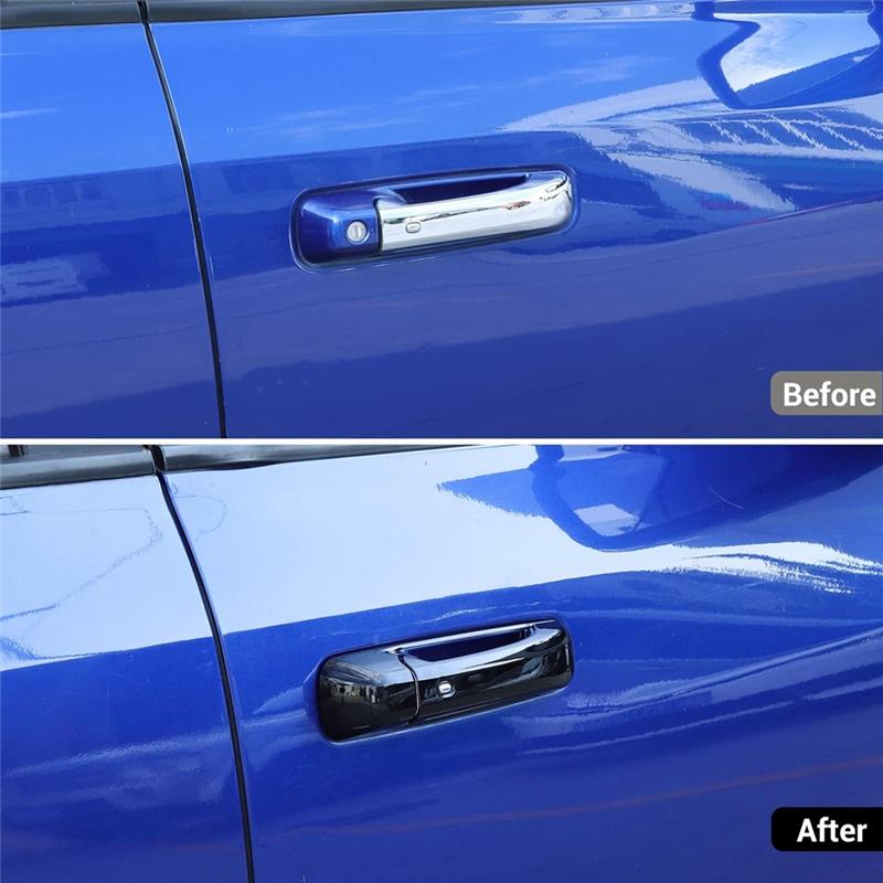 For Dodge Ram 1500 2500 3500 2009-2018 Exterior Door Handle Cover + Tailgate Door Handle Cover Trim Accessories, Black чёрный
