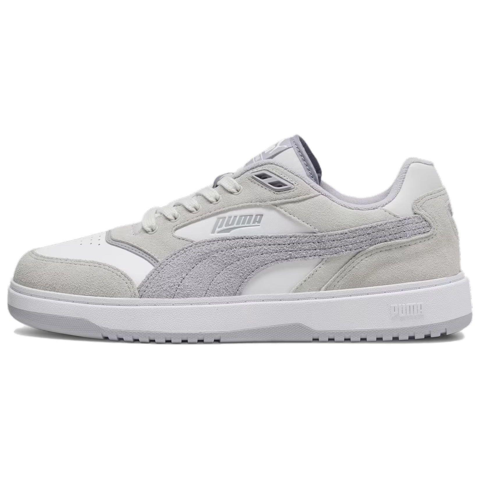 Puma Doublecourt PRM Unisex Grey White 393283-07 EU 36