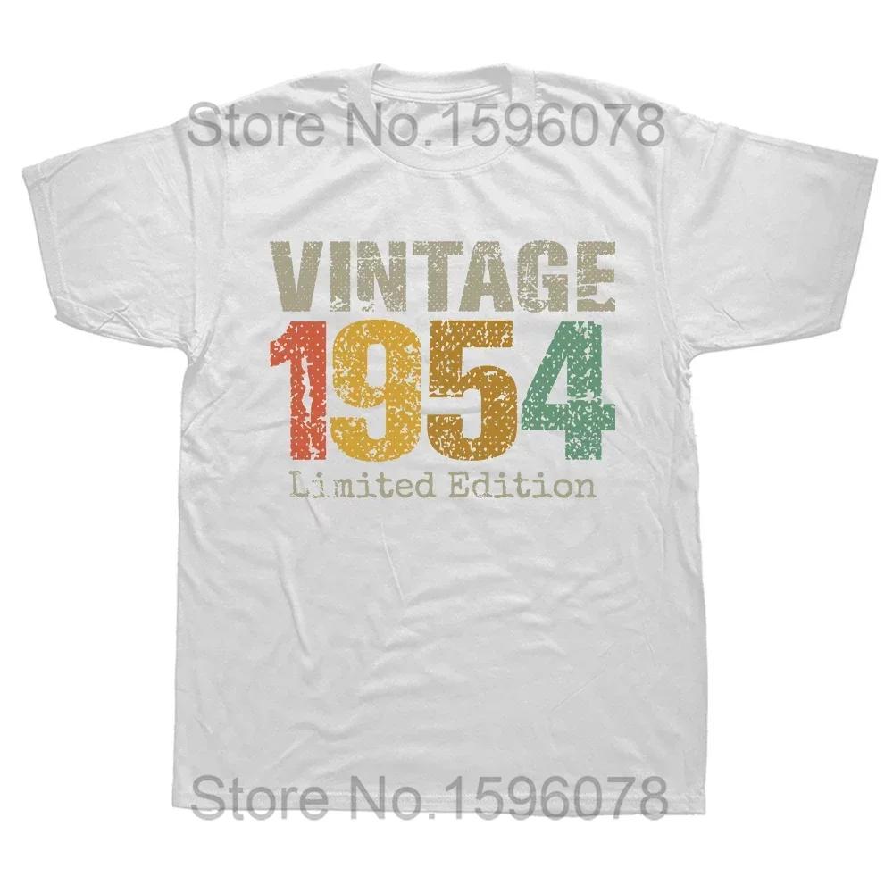 70 Year Old Gifts Vintage 1954 Limited Edition 70th Birthday Tee Tops Round Neck Short-Sleeve Fashion Tshirt Clothing T-shirts