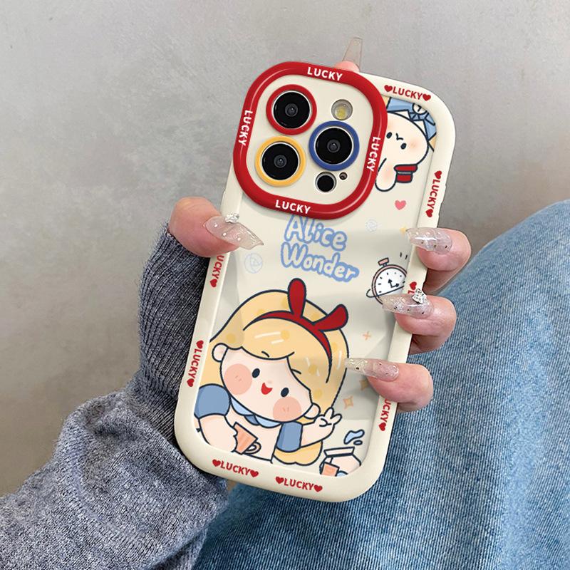 

Ins Cute Princess Suitable for Apple 16promax Mobile Phone Case Iphone15pro with Lanyard 14/13 Protection iPhone 7