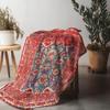 Vintage Türkischer Kilim Teppich Decke Baumwoll Überwurf Weich Gemütlich Bett Sofa Dekorativer Teppich Matte Kissenbezug