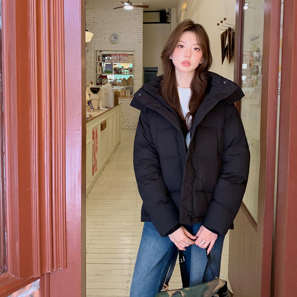Lu series five-grid new national standard white duck down jacket women's short winter new thickened coat