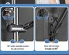 Adjustable Stainless Steel No-Drill Shower Arm and Head Holder