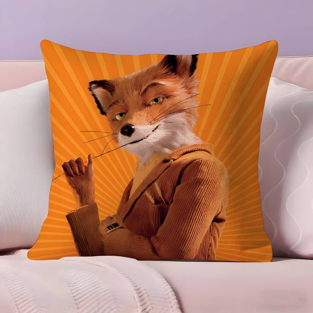Movie The Fantastic Mr Fox Pillow Case Pillowcase Ultra Soft Skin Friendly Fabric Cloud Like Comfort & Concealed Zipper
