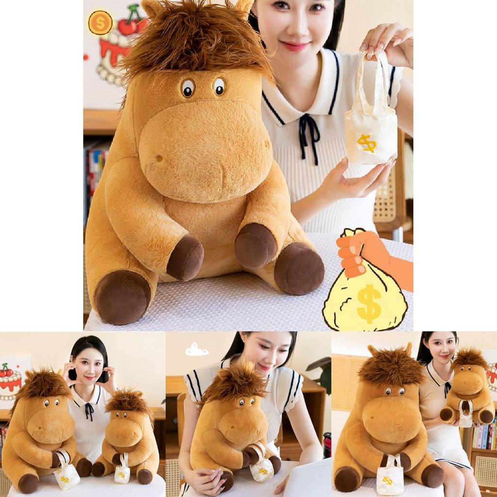 Adorable Plush Toy Horse Farm Animal Stuffed Animal Mascot For Kids Gifts