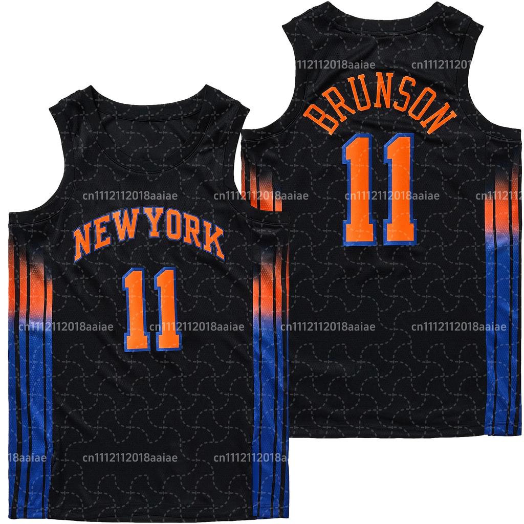 Men's Children's New York Knicks NO.11 Basketball Sports Vest Summer Sleeveless Outdoor Brunson Player Tees Training Tops