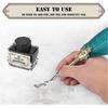 Vintage Feather Pen Set, European Classic Fountain Pen, Antique Peacock Feather Metal Nib Dip Pen
