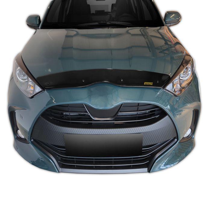 SCOUTT | Bra Capot Déflecteur Protection pour Toyota Yaris Depuis 2020, Aérodynamique, Assemblage Facile, Aucun perçage requis