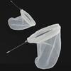 Reusable Stainless Steel Handle Cotton Cloth Strainer Coffee Tea Mesh Filter Bag