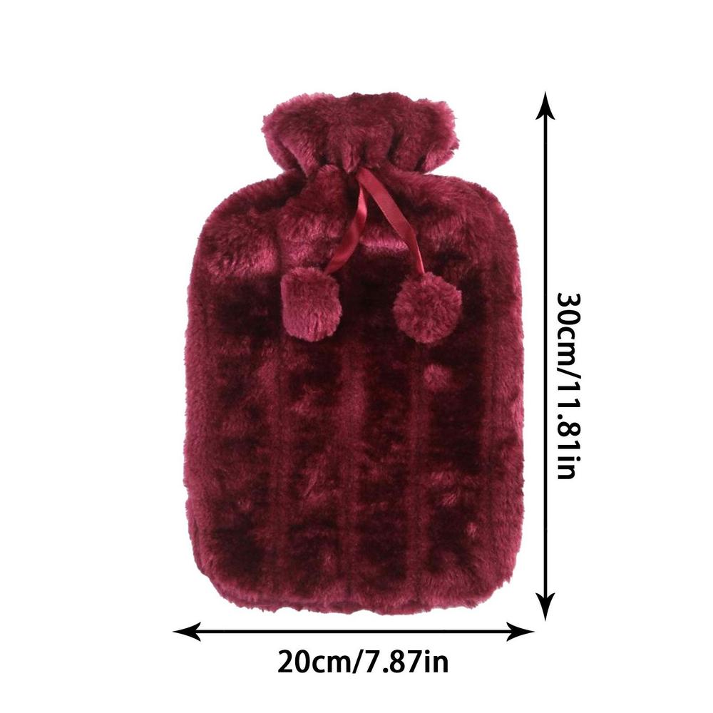 Warm Water Bag Cloth Cover Soft Simulation Plush Cute Hot Water Bottle Cover Helps Keep Hot Water Bag Insulated Fleece Cover
